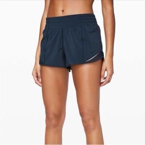 Lululemon Navy Hotty Hot Shorts